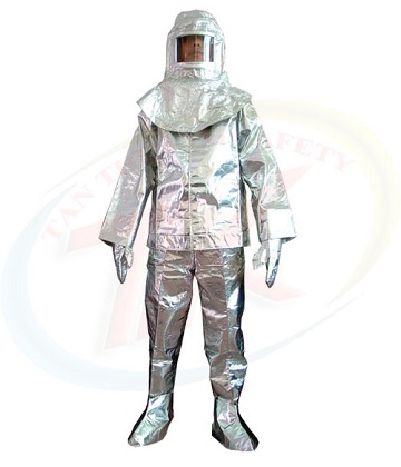 Quần áo cách nhiệt tráng nhôm 1000 độ